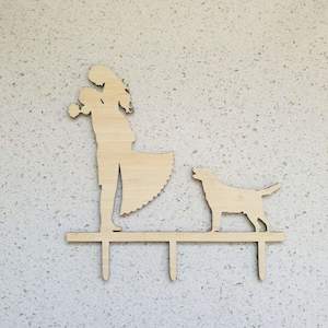 Wedding: Husband Wife And Dog Cake Topper
