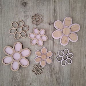 Shapes Blanks: Daisies Bunch - Floral Wall Decor