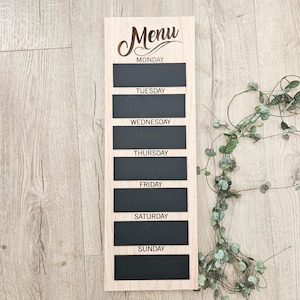 All: Natural Pine Menu board