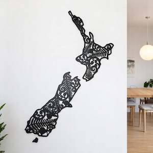 Nude Unpainted: New Zealand Kiwiana Map