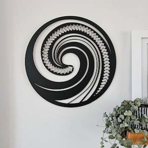 Koru Wall Art Triangular Pattern