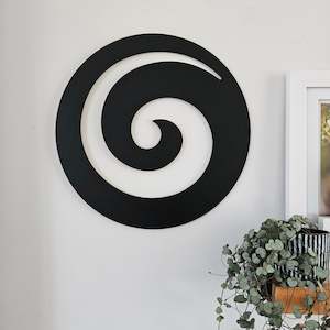 Nude Unpainted: Koru Wall Art