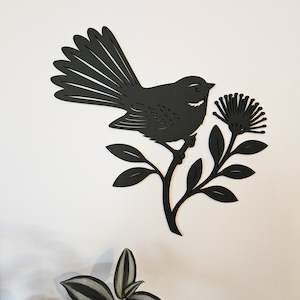 On Sale: Fantail on Pohutukawa branch Wall Art
