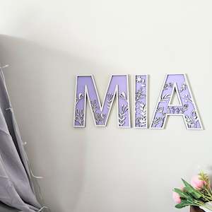 Letter Tiles: Wildflower Letters Large