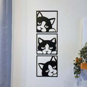 On Sale: Cat Trio Wall Art Frame