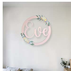 On Sale: Floral Hoop Name