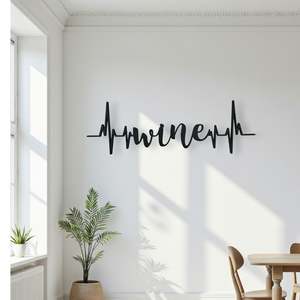 On Sale: Wine Heartbeat Wall Art
