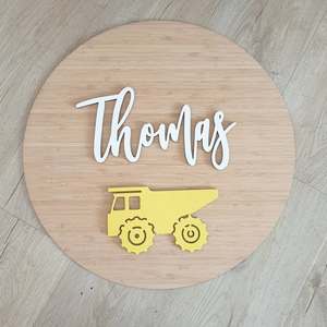 Dump Truck Bamboo Circle