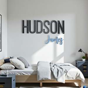 New: Large Block Wall Name Plaque