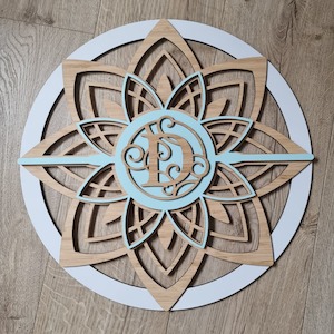 Mandala: Mandala Flower Two Colour + Bamboo