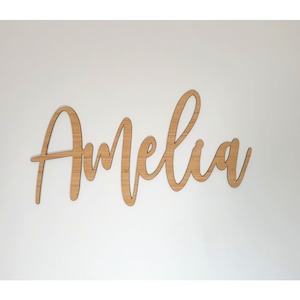 Wooden Name Signs: Bamboo name plaque