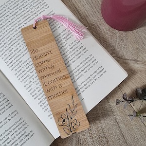 Bookmarks: Life Comes With Mum Bookmark
