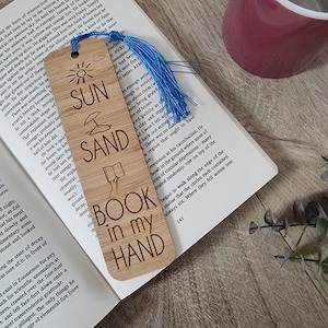 Bookmarks: Sun Sand, Book In My Hand Bookmark