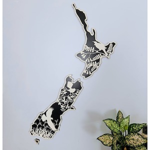 Geometric Animals: NZ Map 2 layer