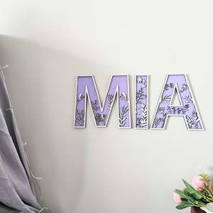 Letter Tiles: Wildflower Letters Large