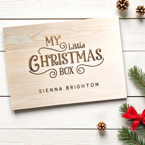 Keepsake Boxes: Personalised Christmas Box Engraved