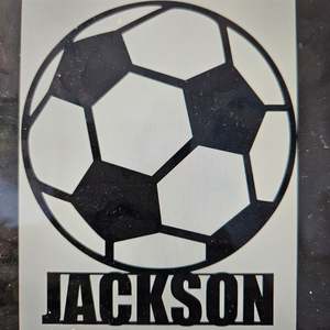 Soccer Ball  Personalised Name Plaque