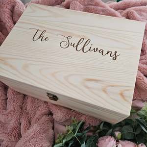 Keepsake Boxes: Sullivan Wooden Keepsake Box (Pre-Order)