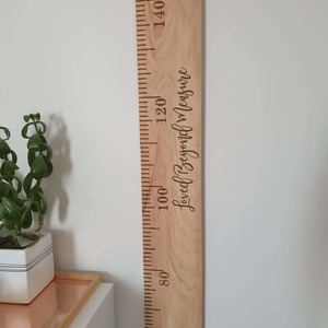 On Sale: Macrocarpa  Engraved Height Chart