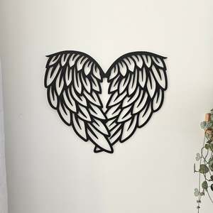 Wall Art: Feather Heart Wall Art