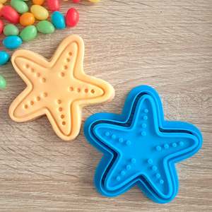 Starfish Cookie Cutter & Fondant Stamp