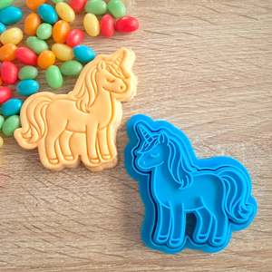 Unicorn (full body) Cookie Cutter & Fondant Stamp