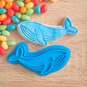 Blue Whale Cookie Cutter & Fondant Stamp