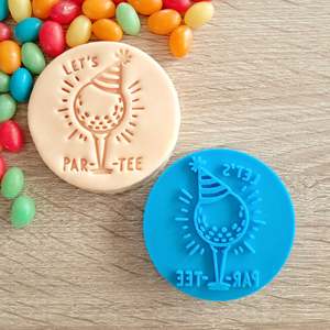 Let's Par-Tee Fondant Stamp