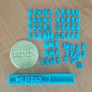 Easter Fondant Stamps: Letters & Numbers Fondant Stamp Set