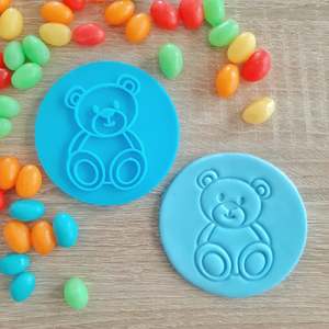 Baby Fondant Stamps: Teddy Bear Fondant Stamp