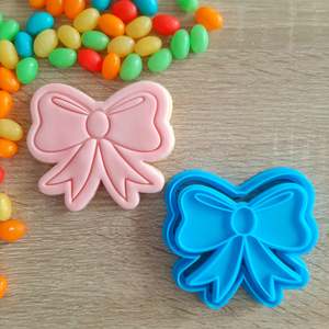 Baby Fondant Stamps: Bow Cookie Cutter & Fondant Stamp