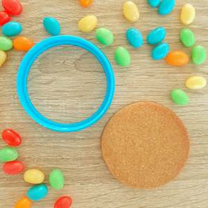 Personalised Fondant Stamps: 70mm Circle Cookie & Fondant Cutter