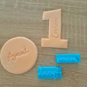 Personalised Fondant Stamps: Mini Custom Name Fondant Stamp
