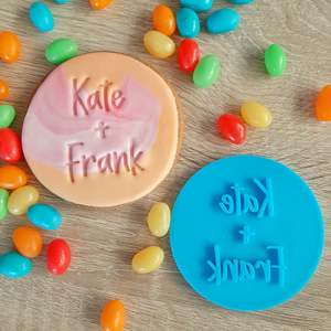 Personalised Fondant Stamps: Couples Fondant Stamp