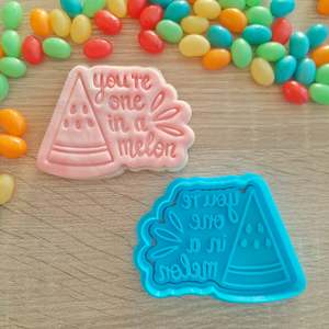 One In A Melon Cookie Cutter & Fondant Stamp