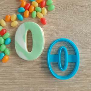 Number Cookie Cutters Fondant Stamps: Number 0 Cookie Cutter