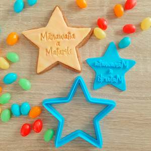 Matariki Star Cookie Cutter & Fondant Stamp