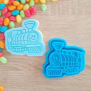 Train with Face Cookie Cutter & Fondant Stamp