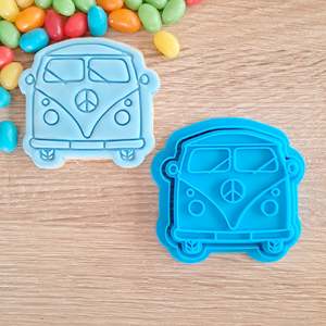Retro Van Cookie Cutter & Fondant Stamp