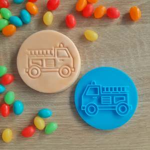 Vehicle Cutters Stamps: Fire Truck Fondant Stamp