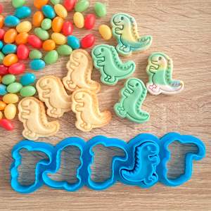 Animal Cutters Stamps: Mini Dinosaurs Multi Cookie Cutter & Stamp