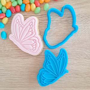 Animal Cutters Stamps: Butterfly (side-view) Cookie Cutter & Fondant Stamp