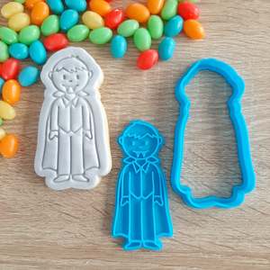 Halloween Cutters Stamps: Vampire Cookie Cutter & Fondant Stamp