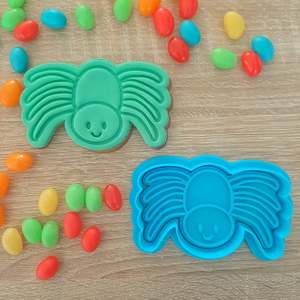 Halloween Cutters Stamps: Spider Cookie Cutter & Fondant Stamp