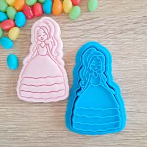 Princess Doll Cookie Cutter & Fondant Stamp