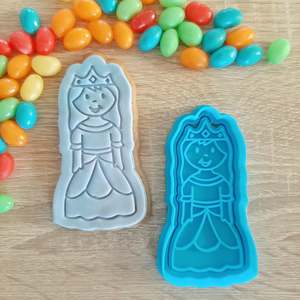 Knights Princesses Cutters Stamps: Princess (2) Cookie Cutter & Fondant Stamp