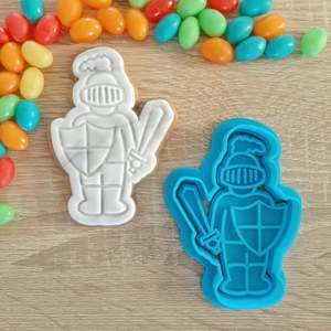Knights Princesses Cutters Stamps: Knight Cookie Cutter & Fondant Stamp