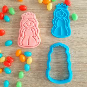Princess Cookie Cutter & Fondant Stamp