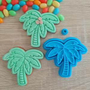 Garden Cutters Stamps: Palm Tree Cookie Cutter & Fondant Stamp