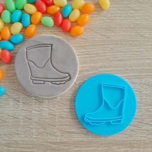 Fathers Day Cutters Stamps: Gumboot Fondant Stamp
